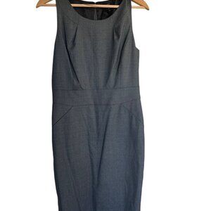 J Crew Women's 10T Wool Grey Sleeveless Sheath Dress NEW Office Career